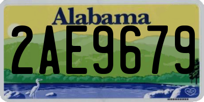 AL license plate 2AE9679