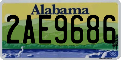 AL license plate 2AE9686