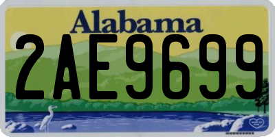 AL license plate 2AE9699