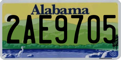 AL license plate 2AE9705