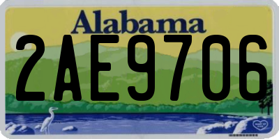 AL license plate 2AE9706