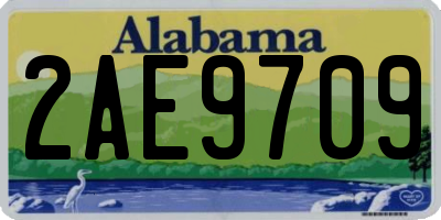 AL license plate 2AE9709