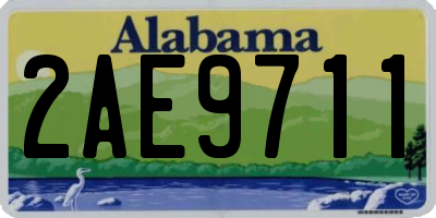 AL license plate 2AE9711