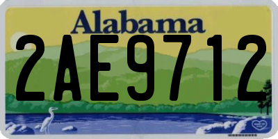 AL license plate 2AE9712