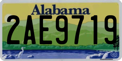 AL license plate 2AE9719