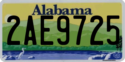 AL license plate 2AE9725
