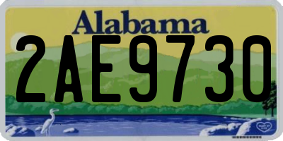 AL license plate 2AE9730