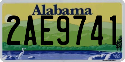 AL license plate 2AE9741