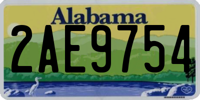 AL license plate 2AE9754