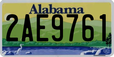 AL license plate 2AE9761