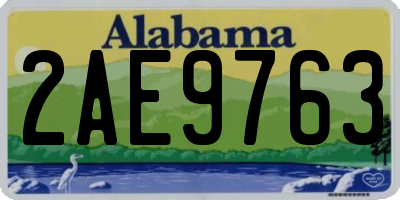AL license plate 2AE9763