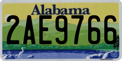 AL license plate 2AE9766