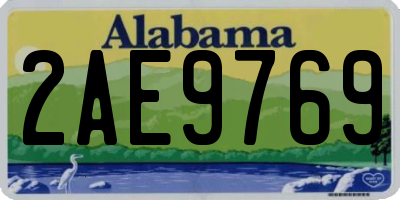 AL license plate 2AE9769