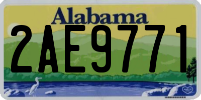 AL license plate 2AE9771
