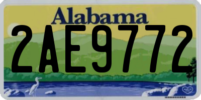 AL license plate 2AE9772