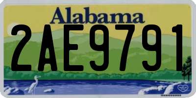 AL license plate 2AE9791