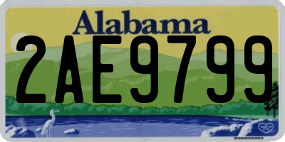 AL license plate 2AE9799
