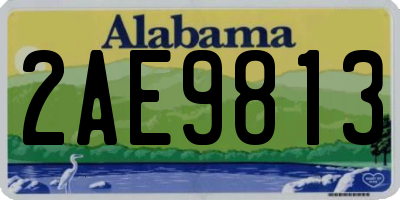 AL license plate 2AE9813