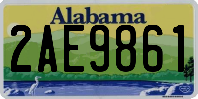 AL license plate 2AE9861