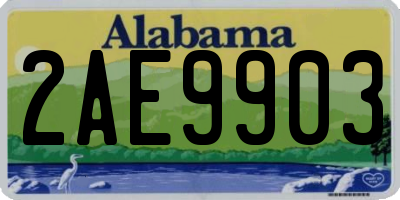 AL license plate 2AE9903