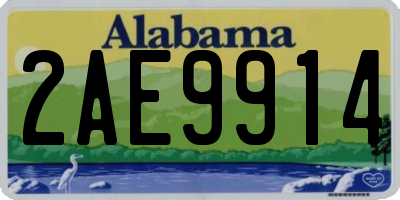 AL license plate 2AE9914