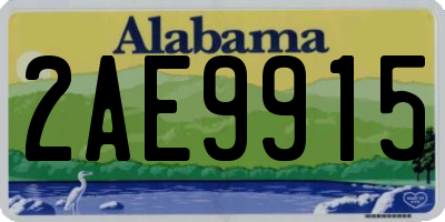 AL license plate 2AE9915