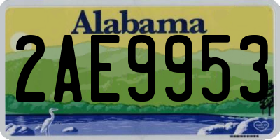 AL license plate 2AE9953
