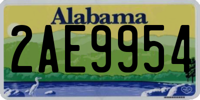 AL license plate 2AE9954