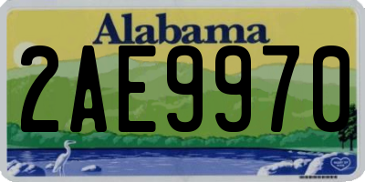 AL license plate 2AE9970