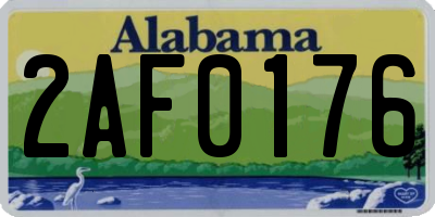 AL license plate 2AF0176