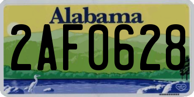 AL license plate 2AF0628