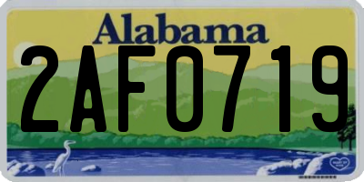 AL license plate 2AF0719