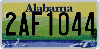 AL license plate 2AF1044