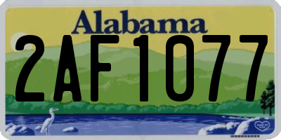 AL license plate 2AF1077