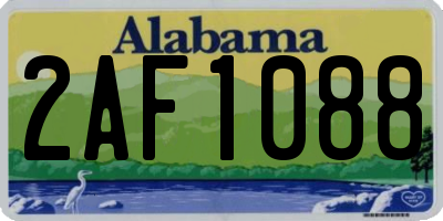 AL license plate 2AF1088
