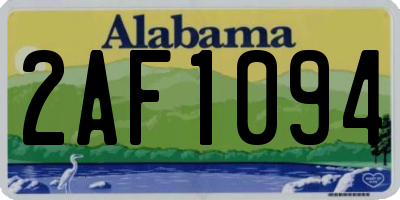 AL license plate 2AF1094
