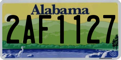 AL license plate 2AF1127