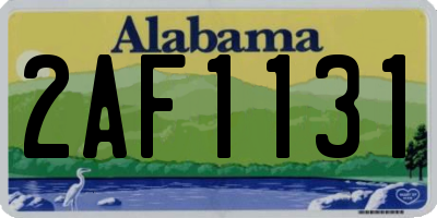AL license plate 2AF1131