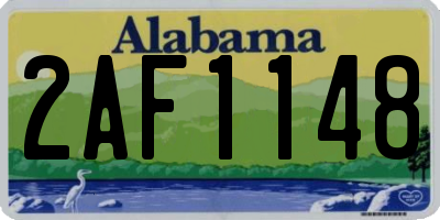 AL license plate 2AF1148