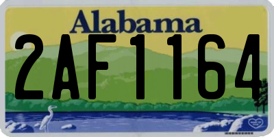 AL license plate 2AF1164