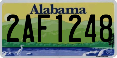 AL license plate 2AF1248