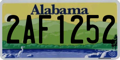 AL license plate 2AF1252