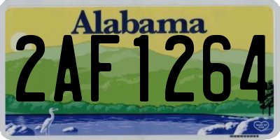 AL license plate 2AF1264