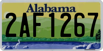 AL license plate 2AF1267