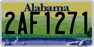 AL license plate 2AF1271