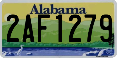AL license plate 2AF1279