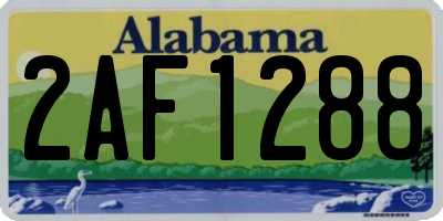 AL license plate 2AF1288