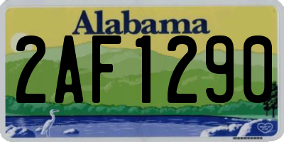 AL license plate 2AF1290