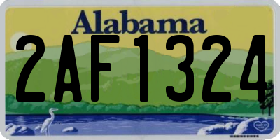 AL license plate 2AF1324