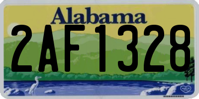AL license plate 2AF1328